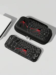 1pc Spider & Spider Web Pattern Protective Case, Compatible With Switch 2/Switch NS/Switch OLED/Lite, Compatible With Switch/Switch 2 Gaming Console Accessories, Protect Your Gaming Device, Best Gift Compatible With Switch Players - Multicolor - View 1