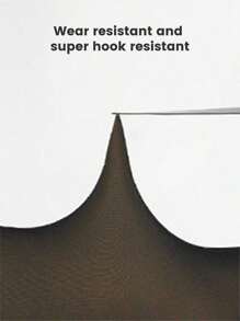 Collants et leggings transparents unicolore grande taille pour femmes au printemps - Haute élasticité, taille douce antidérapante et résistante aux accrocs. Idéal pour les aventures en plein air, le bureau à domicile et les tenues de voyage. - Noir - Voir 3