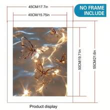 DIY Adult Acrylic Paint By Number Oil Painting Kit - Frameless Modern Abstract Floral Design, Come With Paint And Brushes, Perfect Craft For Beginner To Relieve Stress, Ideal Home Decor And Unique Gift