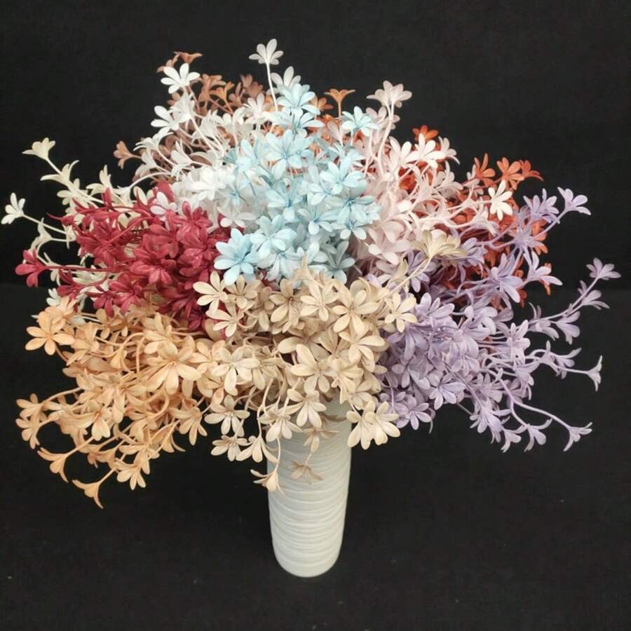 1Pc Orchid Artificial Flowers, Wenxin Orchid, Artificial Cherry Blossoms, Dancing Orchids, Misty Flowers, Artificial Plants, Home Furnishings, Wedding Decorations, Artificial Flowers