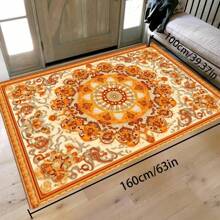 Crystal Velvet 700g/Sqm Dotted Bottom 5mm Thick Area Rug, Bohemian Style Solid Color Carpet, Soft Anti-Slip Washable Rug, Suitable For Indoor & Outdoor, Living Room, Bedroom, Kitchen, Office, Home Decor Back To School