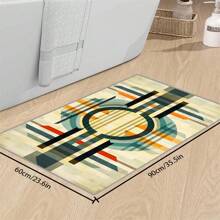 [Plush Velvet 700g/㎡ Latex Backing 5mm Thick] 1pc Bohemian Style Area Rug, Solid Color Carpet, Soft Non-Slip Washable For Living Room Bedroom Kitchen Office, Indoor Outdoor Home Decor Farmhouse Rug, Play Mat Back To School