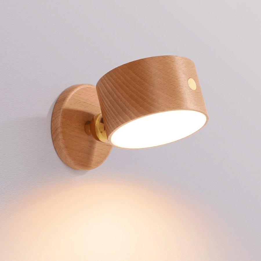 Lâmpada De Cabeceira Magnetica 360 Para Parede Do Quarto Corredor E Varanda Recarregável USB LED