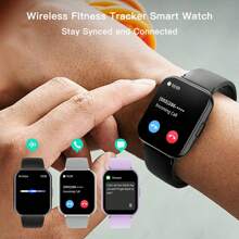 SIMSONLAB Reloj inteligente con pantalla táctil completa de 4,65 cm para mujeres, recordatorio de llamadas, talla grande de 100 modos deportivos, resistente al agua hasta 10 m, batería de 280 mAh, llamada inalámbrica, notificación de mensajes, esfera personalizable, unisex, compatible con iOS y Android, gran regalo para mujeres - Multicolor - Ver 4