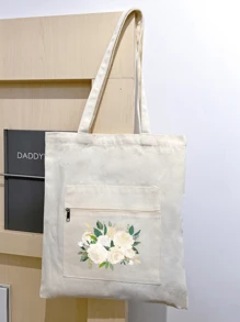 Túi đeo vai nữ, túi xách nữ, túi nữ màu trơn, thích hợp đi du lịch, thích hợp đi mua sắm, có thể tùy chỉnh với ảnh, tự làm, quà sinh nhật, quà Valentine, quà tặng cho bạn gái, bạn trai, trẻ em, quà Ngày của Mẹ, quà Ngày của Cha, quà Halloween, quà Giáng sinh, dung tích lớn, có thể gấp gọn, nhẹ, thời trang, tối giản, đa năng. - Màu be - Xem 2