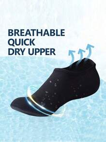 Unisex Lightweight Water Socks For Men Women, Quick-Drying Breathable Non-Slip Soft Beach Socks, Suitable For Swimming Pools, Beach Swimming, Boating, Hiking, Surfing And Hiking,Non-Slip Diving Socks, Snorkeling Socks, Beach Socks, Sports Quick-Drying Diving Socks For Men & Women