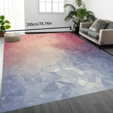 [Crystal Velvet 700g/㎡ Dotted Bottom 5mm Thick] 1 Pc Bohemian Style Area Rug, Solid Color Carpet, Soft Non-Slip Washable Rug For Indoor Outdoor Living Room Bedroom Kitchen Office Home Decor Corridor Runner Back To School