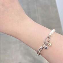 New Design Cultured Freshwater Pearl Snake Bone Bracelet, Fit For DIY Sterling Silver 925 Bracelet, Women's Birthday Wedding Fashion Elegant Jewelry - Silver - View 2