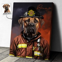 定制照片画布文章风格 - 宠物主题油画风格 - 送给家人、朋友的礼物