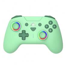 TOPWOLF Double Vibration GAMEPADFOR Switch2/Switch/IOS/Android/Steam RGB Breathing Lighting Wireless Controller Six-Axis Sensor Function Supports Programmable Buttons Macaron Switch Controllers Wireless, With RGB Breathing Lighting, For Switch Lite/Switch Oled/PC/IOS/Android/Steam - Black - View 8