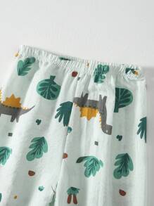 Young Boy 3pcs/Pack Cartoon Pattern Anti-Mosquito Ankle Length Pants - Multicolor - View 4