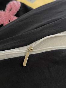 Set de ropa de cama suave de 3 piezas con bordado de mariposas, que incluye funda de edredón y funda de almohada, para niñas