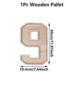 1PC Wooden Candy Dessert Display Tray,Number 0-9 Shaped Tableware Serving Trays,2026 New Year Decor,New Year's Tableware,New Year's Eve Party Supplies,30/40/50/60th Birthday Party Decoration,Class Of 2026 Congrats Grad Party Table Decor,Birthday Party Supplies,Table Centerpiece Decor,Party Favor - Wood Color - View 14