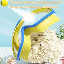 1pc Large Frame Waterproof Swimming Goggles, Anti-Fog Swimming Goggles, Suitable For Swimming Training