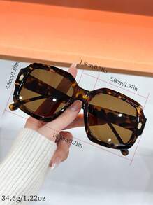 1 Pc Geometric Polygon Design Casual PC (Polycarbonate) Women Fashion Eyeglasses, Versatile For Daily, Party, Travel