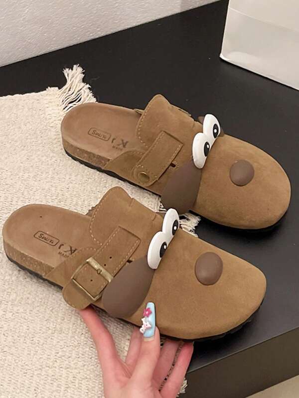SHIHUA Sandalias casuales para mujer, pantuflas con estilo vintage y suela con masaje, adecuadas para playa, hogar y todas las estaciones