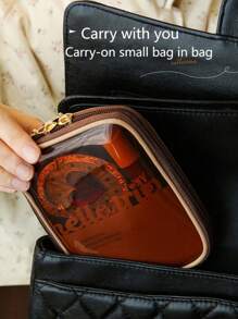1pc Cosmetic Bag Women's Portable Large-Capacity Storage Bag 2024 New High-End Business Trip Skin Care Product Toiletry Bag Box Travel Essentials Holiday Essentials