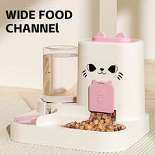 1pc Ceramic Dual-Bowl Cat Lover And Cat Mom Love & Dog Lover And Dog Mom Love Feeding Dish With Automatic Cat/Dog Lover Gift And Dog/Cat Mom Love Pet Food & Water Dispenser - Multicolor - View 6