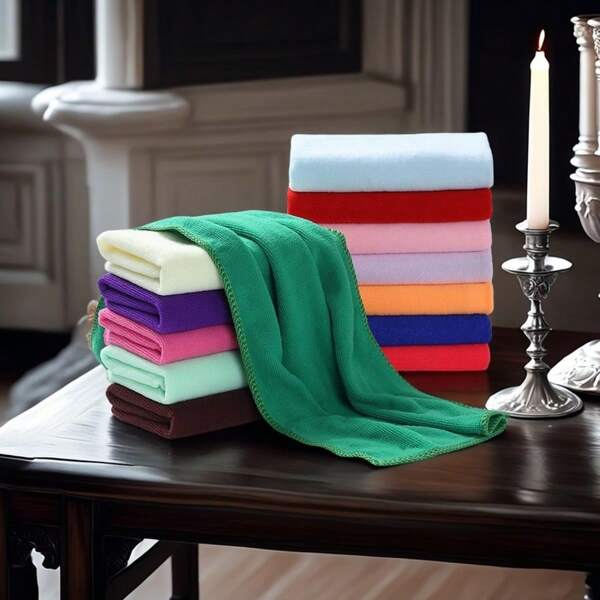 Tea Towel A Size 11.8inx27.6in Fiber Cleaning Towel Absorbent Rag Property Wipe Car Towel Kitchen Cleaning Towel