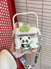 Kids 2-In-1 Water Bottle & Cup Set With Straw, Cute Portable Plastic Water Bottle For Students, Summer 2025 New Arrival