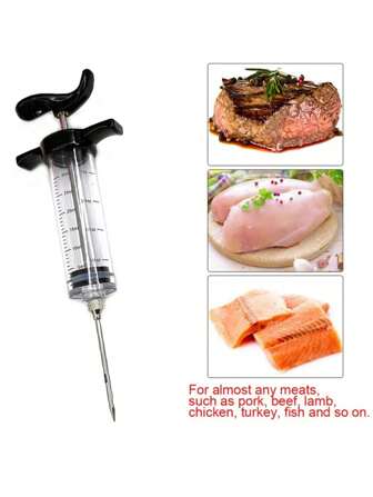 Kitchen Seasoning Syringe Seasoning Steaks, Grilled Meats, Meat Injection Needle Baking Tools Better Marinating Food