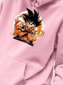 Moletom BABY GOKU POWER Casaco Blusa Canguru Manga Longa Malha premium