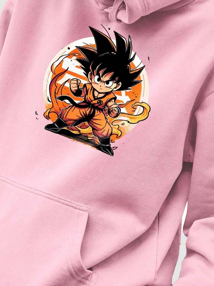Moletom BABY GOKU POWER Casaco Blusa Canguru Manga Longa Malha premium