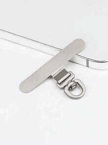 Phone Tether Tab,360° Rotatable Ultra-Thin 0.2mm Bending Design Universal Stainless Steel Phone Lanyard Metal Patch