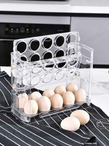Kitchen Organizer Egg Storage Holder - Clear - View 7