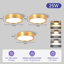 Luz empotrada para techo, Foco LED para decoración del hogar, Foco moderno para sala de estar, dormitorio, pasillo, baño, gabinete de cocina, tienda, hotel. Disponible en negro/blanco/dorado, en blanco cálido/neutro/frío, en 5W/10W/15W/25W. - Downlight de montaje en superficie - Ver 69