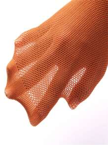 Women's Plus Size Fishnet Fingerless Latin Dance Socks, Sexy Open Toe Fishnet Tights With Reinforced Cotton Gusset And Sheer Mesh - Multicolor - View 4