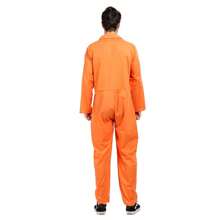 Orange Prisoner Jumpsuit Prison Bird Costume Men's Adult Halloween Prisoner Jumpsuit - A - Xem 2