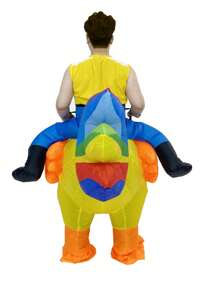 Rooster Inflatable Costume For Adult, Rooster Ride On Chicken Costume, Fancy Cosplay Party Costumes Blow Up Costumes - Multicolor - View 4