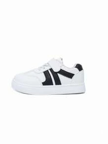 Children Girls' Spring 2025 New Arrival Colorblock Sport Skid-Proof Sneakers, Suitable For Spring And Autumn - White - View 4