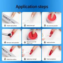Coffret de poudre à ongles en acrylique : 8 couleurs, 10g chacune, poudre à ongles en acrylique bleue pour l'extension et la sculpture d'ongles en acrylique, convient pour les femmes pour les designs d'ongles à la maison et au salon