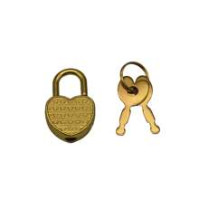 10pcs Mini Heart-Shaped Zinc Alloy Locks, Available In Silver, Gold, Cyan, Sturdy And Durable For Daily Use, Suitable For Boxes, Bags, Drawers, Notebooks And Decoration