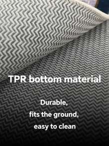 1 件天鹅绒 TPR 底豹纹地毯，质地柔软舒适，耐磨防污，适用于入口、客厅、卧室、厨房和其他地板 - 棕色 - 查看 7