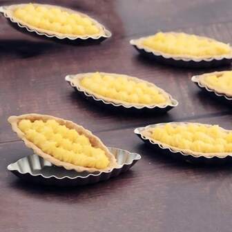 3 Pieces /5 Pieces /10 Pieces Aluminum Boat Tart Mold, Aluminum Mini Tart Pan, Non-Stick Mini Pie Pan, Pudding Mold, Baking Tools, Kitchen Gadgets, Kitchen Accessories, Household Kitchen Supplies