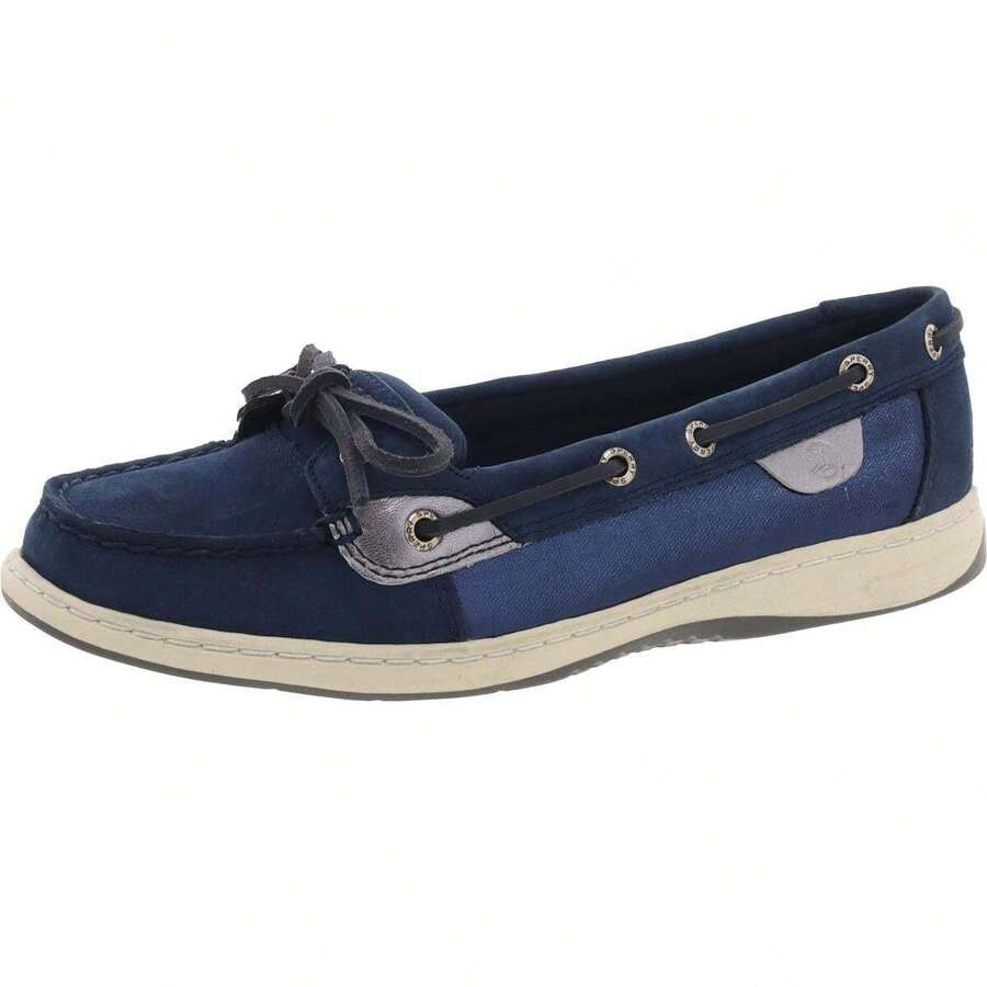 Sperry ANGELFISH Womens Cushioned Footbed Leather Boat Shoes