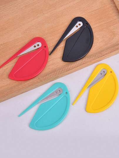 Random Color Carbon Steel Envelope Knife, Modern Multifunctional Paper Cutting Knife For Home Knives Cat Hair Clump Specific Comb, Clipper, Shave Pet, Knot Cutter