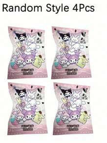 Sanrio Sanrio 1Pc Or 4pcs Random Style Hello Kitty Kuromis Cinnamorolls My Melodies Cartoon Eraser Mystery Box Bag Cute Cat Eraser Blind Box Bag Stationery Gift Office Supplies