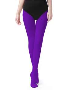 1 Pair Plain Color Tights, Yoga Dance Sports Socks - Multicolor - View 16