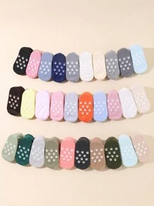 Toddler And Newborn Socks-10 - Pack Of Baby Socks, Dot - Glued For Non - Slip, Random Colors And Cute Paw - Print Details