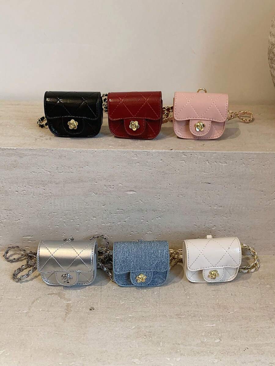 Bolso de cintura mini bordado a la moda, tamaño súper compacto, apenas puede caber algo - A - Ver 1