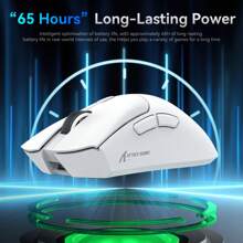 ATTACK SHARK Mouse Leve ATTACK SHARK R1 com Bluetooth Wireless Triplo Modo, Mouse Gamer Esportivo PAW3311 para Computador, Laptop, Adequado para Mini PC e Escritório
