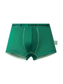 4pcs/Pack Boys' Comfortable Breathable Cartoon Panda Print Briefs, Gift For Boys - Green - View 6