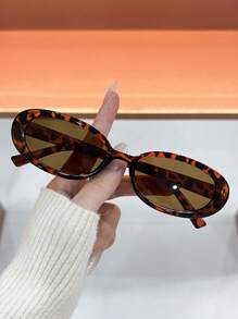 Set de 6 gafas ovaladas vintage y retro, de aspecto elegante para mujer, ideales para verano, playa, al aire libre y viajes - Multicolor - Ver 3
