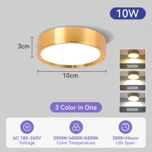 Luz empotrada para techo, Foco LED para decoración del hogar, Foco moderno para sala de estar, dormitorio, pasillo, baño, gabinete de cocina, tienda, hotel. Disponible en negro/blanco/dorado, en blanco cálido/neutro/frío, en 5W/10W/15W/25W. - Downlight de montaje en superficie - Ver 62