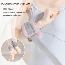 Wrist And Ankle Weights 0.5kg(2 Pcs), Adjustable Wrist Weight And Ankle Weight, Suitable For Exercise, Walking, Gym, Yoga Pilates, Comfortable Fabrics, Make Your Exercise More Effective - 粉色 - 查看 3