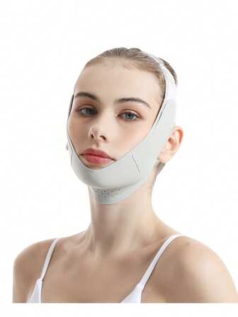 1 Piece V-Face Lifting Band, Chin And Cheek Massage Strap For Women, Skincare Beauty Tool, V-Shape Facial Massage Band